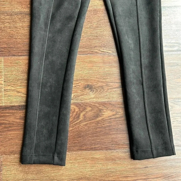 NEW Calvin Klein Suede Black Pants | Suede Pants | Suede Black Pants | Calvin - Picture 7 of 12